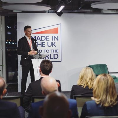 Belfast Entrepreneur James Blake Speaking At Event as a Guest Speaker for Department of International Trade in PWC's New Belfast Headquarters