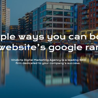 Simple ways you can boost your website’s google ranking Leeds SEO